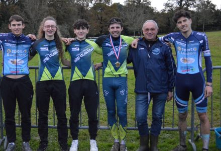 Cyclocross du 17 novembre : nos Champions Départementaux : Camille – Gabriel et Antoine