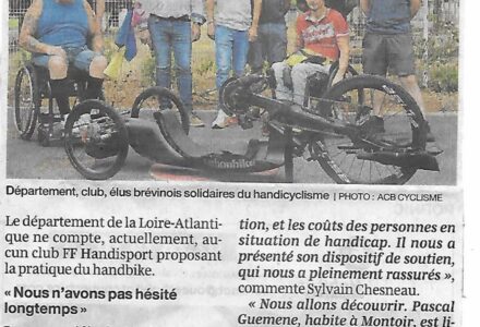 L&rsquo;ACB s&rsquo;ouvre au Paracyclisme