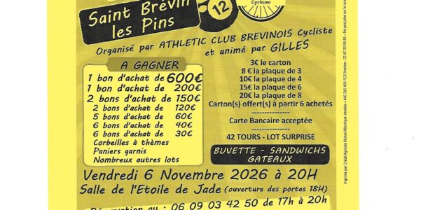 LOTO A.C BREVINOIS CYCLISME